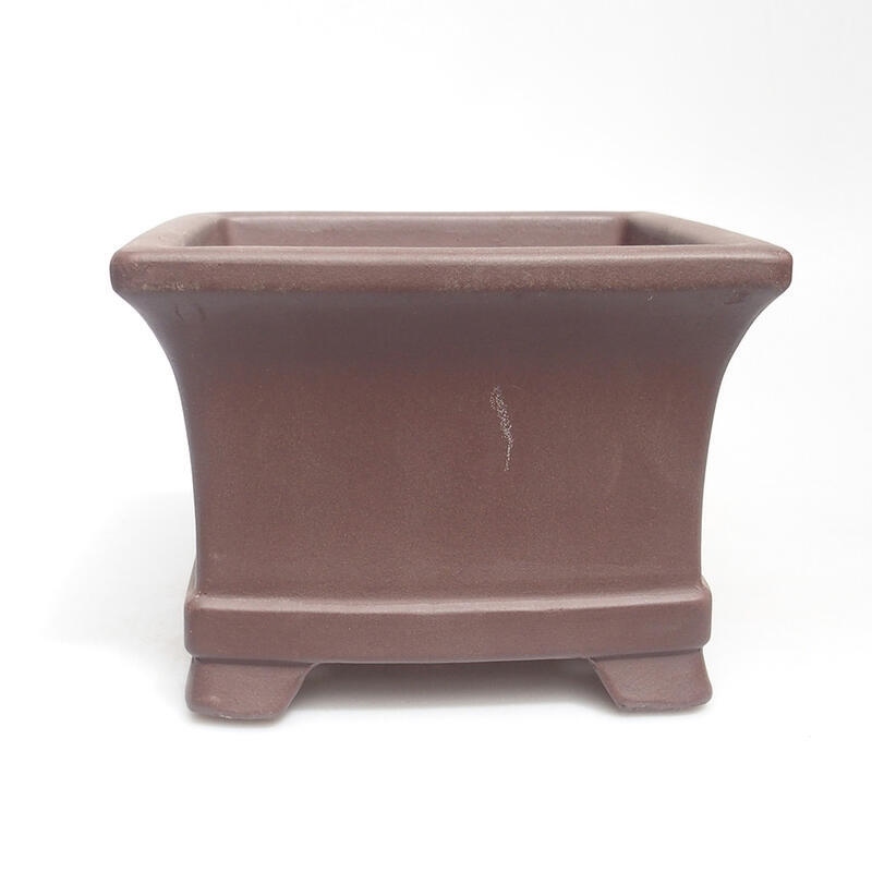 Bonsai bowl 17 x 17 x 12 cm, color brown