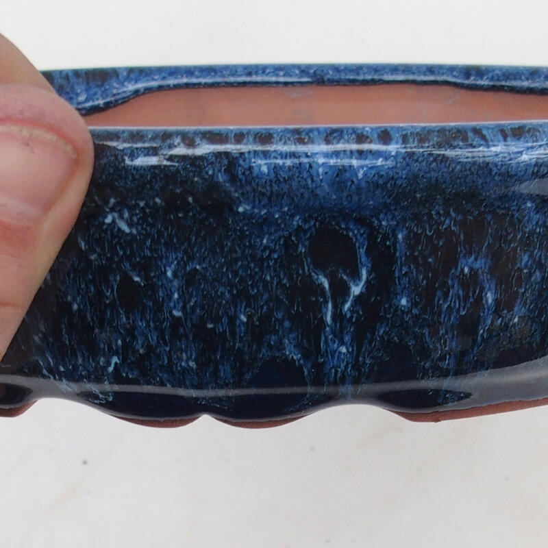 Bonsai bowl 18.5 x 15 x 4.5 cm, color blue