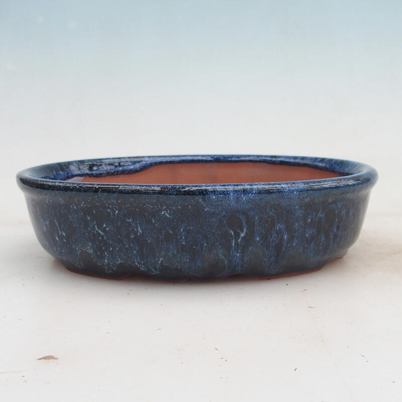 Bonsai bowl 18.5 x 15 x 4.5 cm, color blue