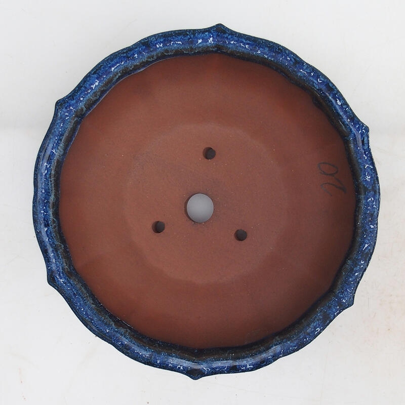 Bonsai bowl 18 x 18 x 6 cm, color blue