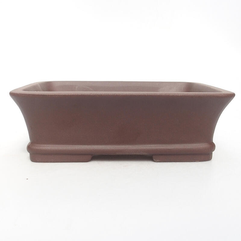 Bonsai bowl 19 x 14.5 x 6 cm, color brown