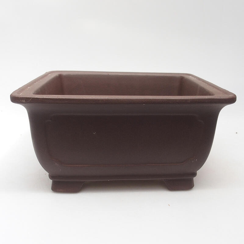 Bonsai bowl 20.5 x 20.5 x 10 cm, color brown