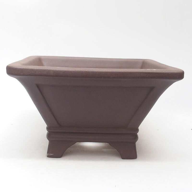 Bonsai bowl 20.5 x 20.5 x 11 cm, color brown