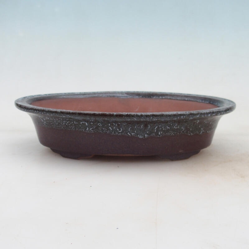 Bonsai bowl 21 x 14 x 5 cm, color brown