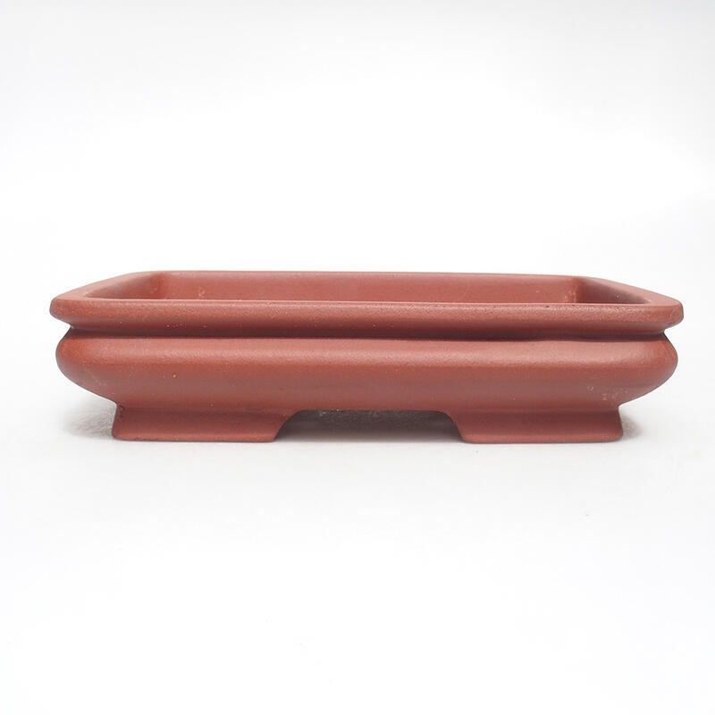 Bonsai bowl 21 x 15 x 5 cm, brick color