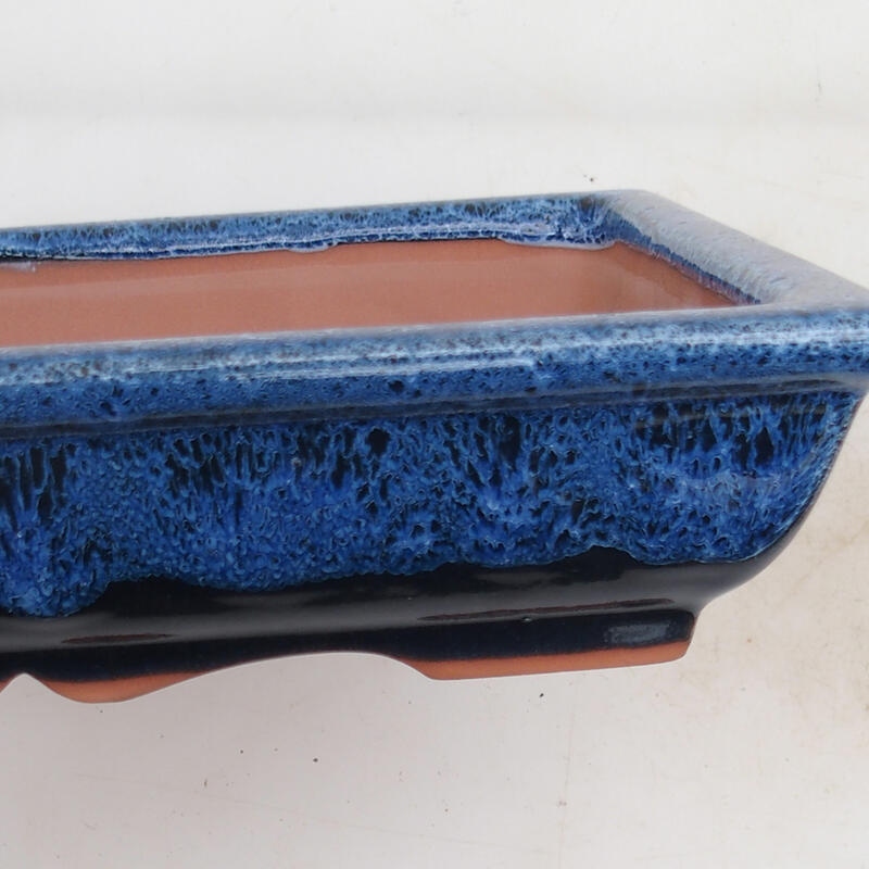 Bonsai bowl 21 x 16.5 x 4.5 cm, color blue