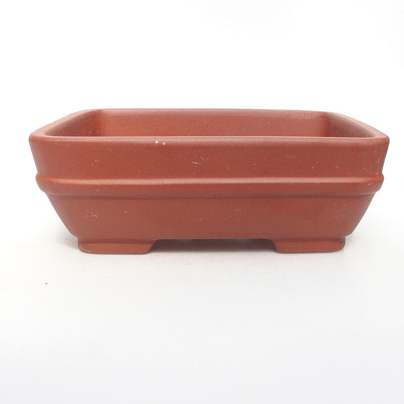 Bonsai bowl 21 x 16 x 7.5 cm, brick color