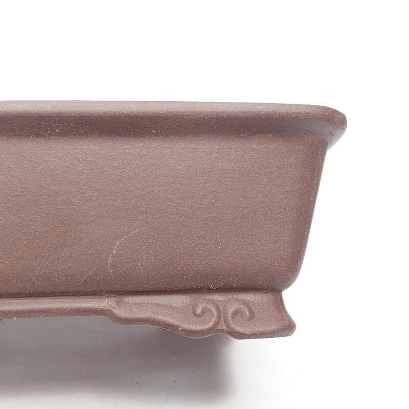 Bonsai bowl 21 x 17 x 6.5 cm, color brown