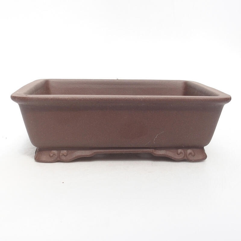 Bonsai bowl 21 x 17 x 6.5 cm, color brown