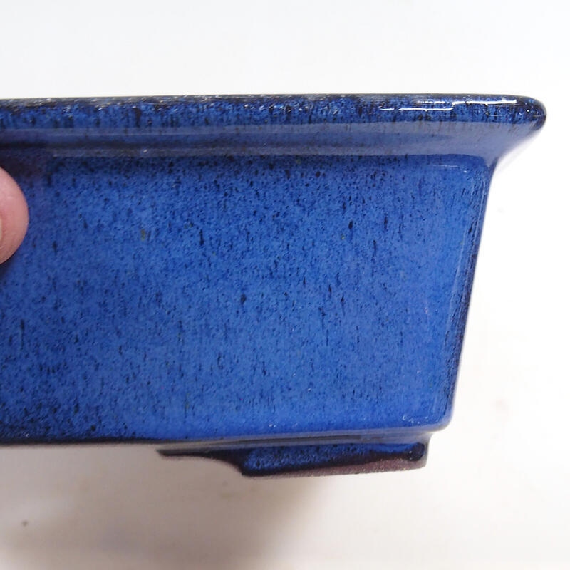 Bonsai bowl 21 x 17 x 6.5 cm, color blue