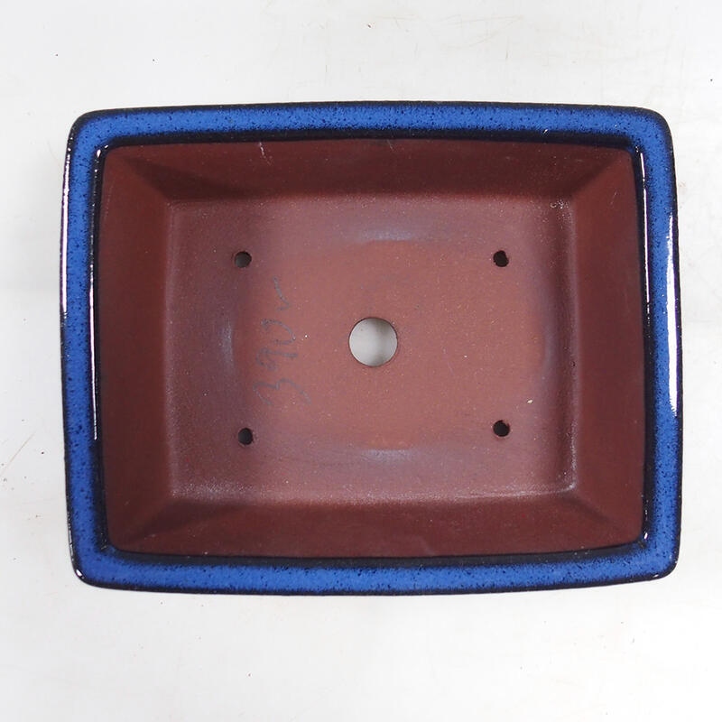 Bonsai bowl 21 x 17 x 6.5 cm, color blue