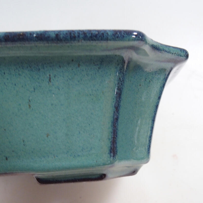 Bonsai bowl 21 x 17 x 6.5 cm, color green