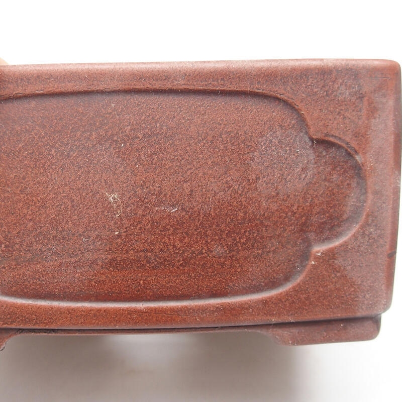 Bonsai bowl 13 x 13 x 11 cm, color brown