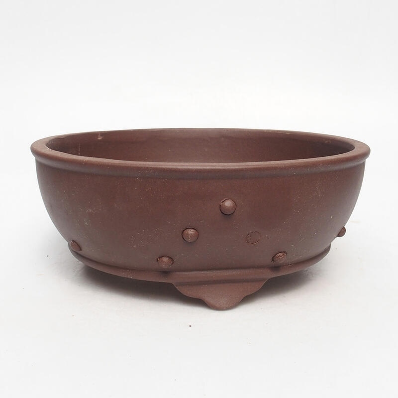 Bonsai bowl 21 x 21 x 8 cm, color brown