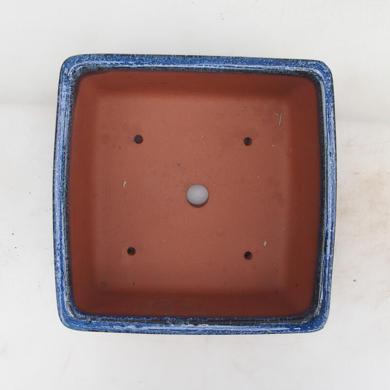 Bonsai bowl 21 x 21 x 9 cm, color blue