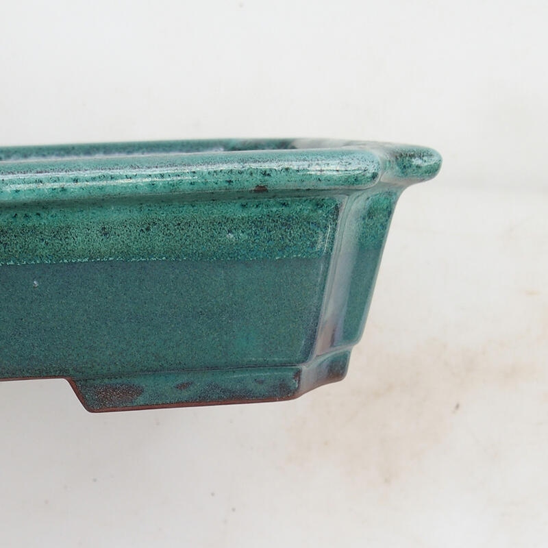 Bonsai bowl 22 x 17 x 5.5 cm, color green