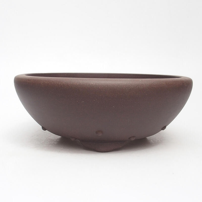 Bonsai bowl 22 x 22 x 8 cm, color brown