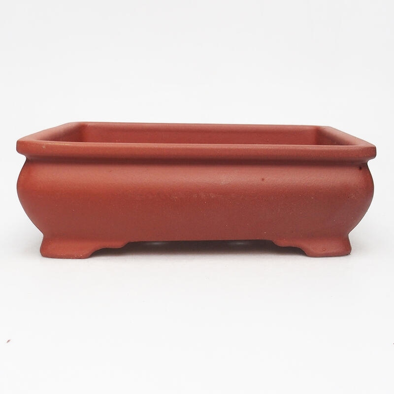 Bonsai bowl 23 x 18 x 7.5 cm, brick color