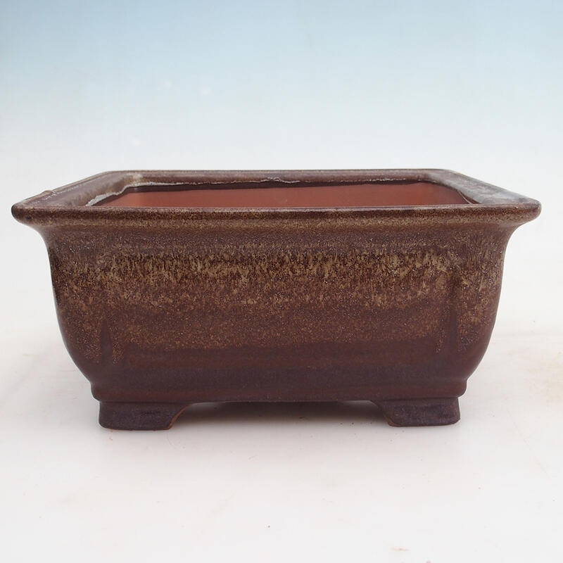 Bonsai bowl 23 x 23 x 10.5 cm, color brown