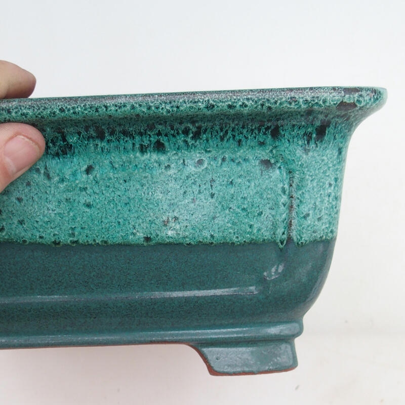 Bonsai bowl 23 x 23 x 10.5 cm, color green