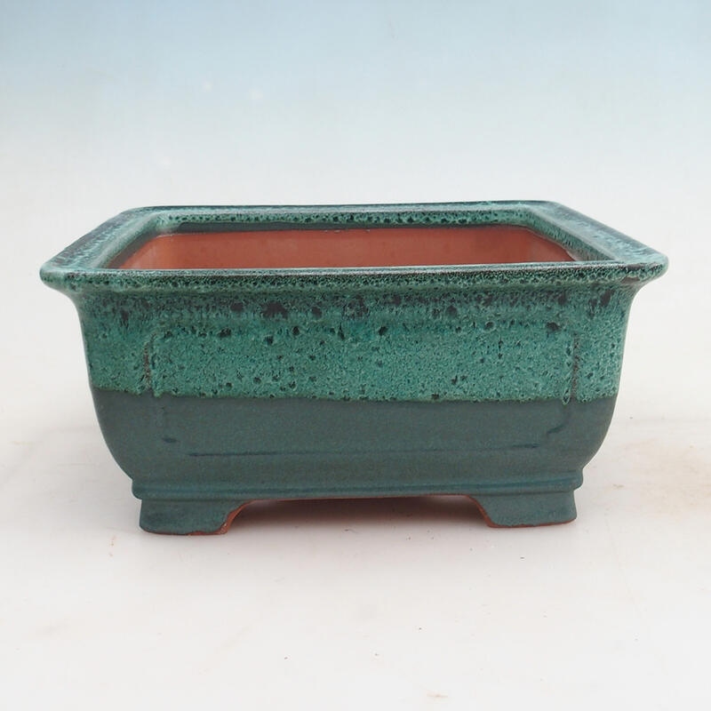 Bonsai bowl 23 x 23 x 10.5 cm, color green