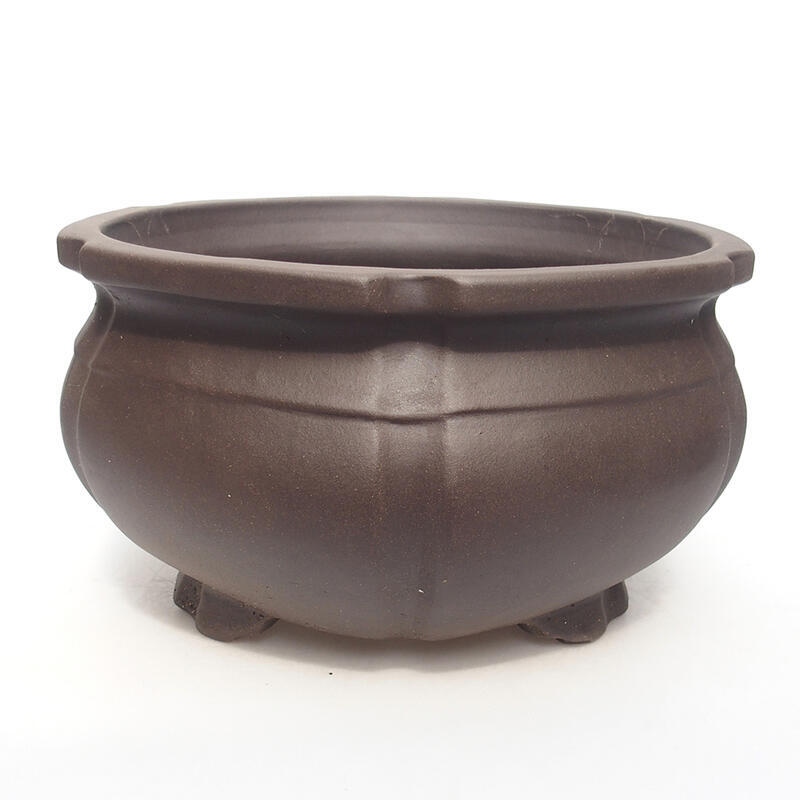 Bonsai bowl 24 x 24 x 13.5 cm, color brown