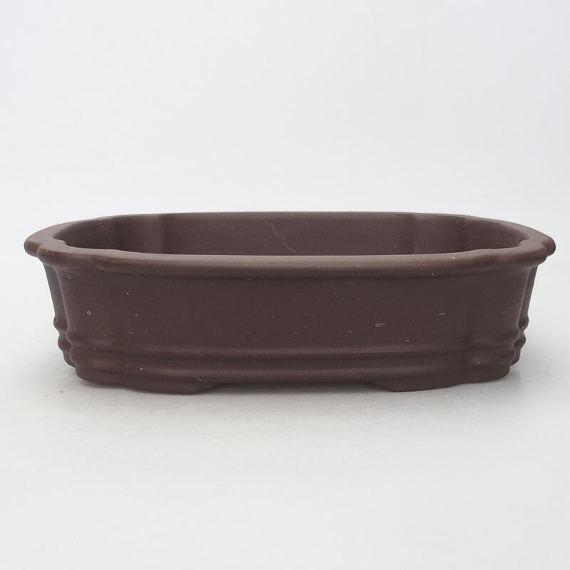 Bonsai bowl 25.5 x 20 x 6 cm, color brown