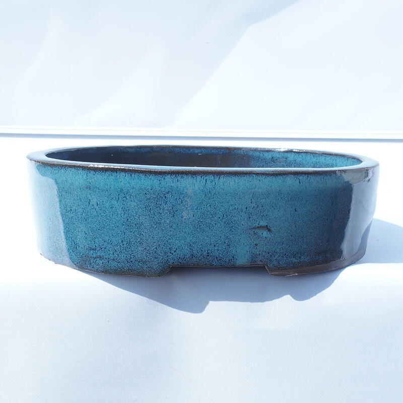 Bonsai bowl 25 x 18 x 7.5 cm color blue