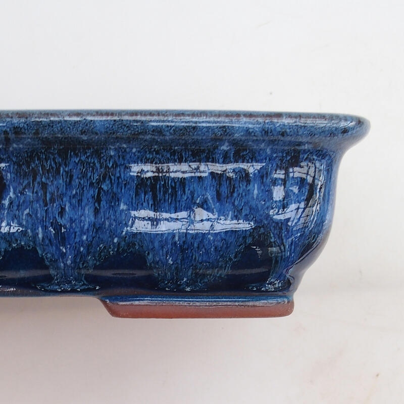 Bonsai bowl 25 x 21 x 5.5 cm, color blue