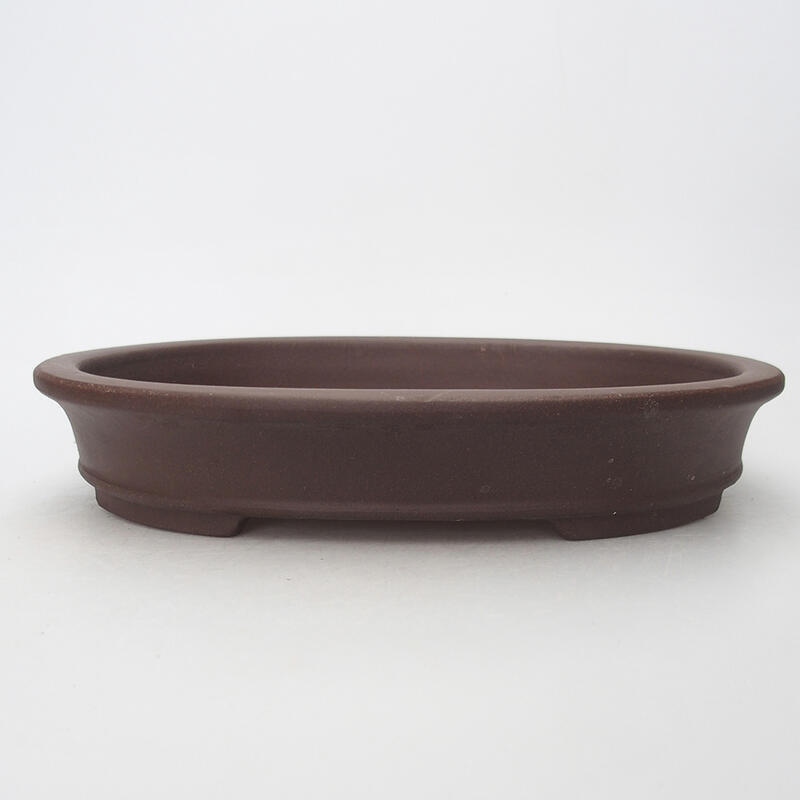 Bonsai bowl 26 x 21 x 4.5 cm, color brown