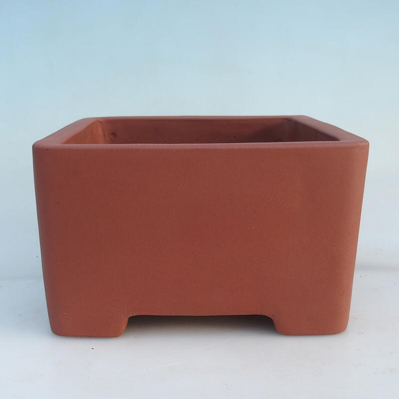 Bonsai bowl 26 x 26 x 15 cm, brick color