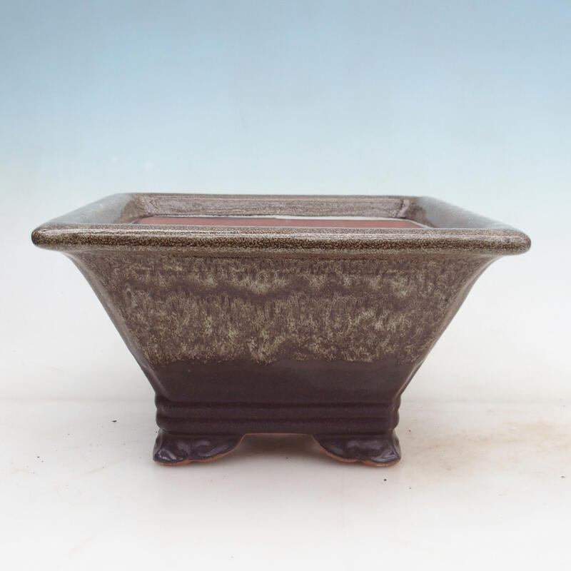 Bonsai bowl 27 x 27 x 14.5 cm, color brown