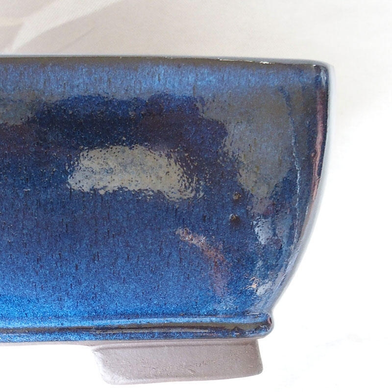 Bonsai bowl 28 x 21 x 10 cm, color blue