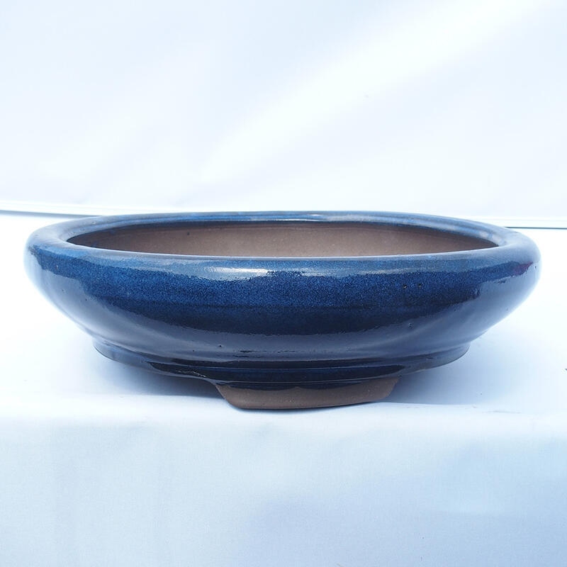 Bonsai bowl 28 x 28 x 7 cm color blue