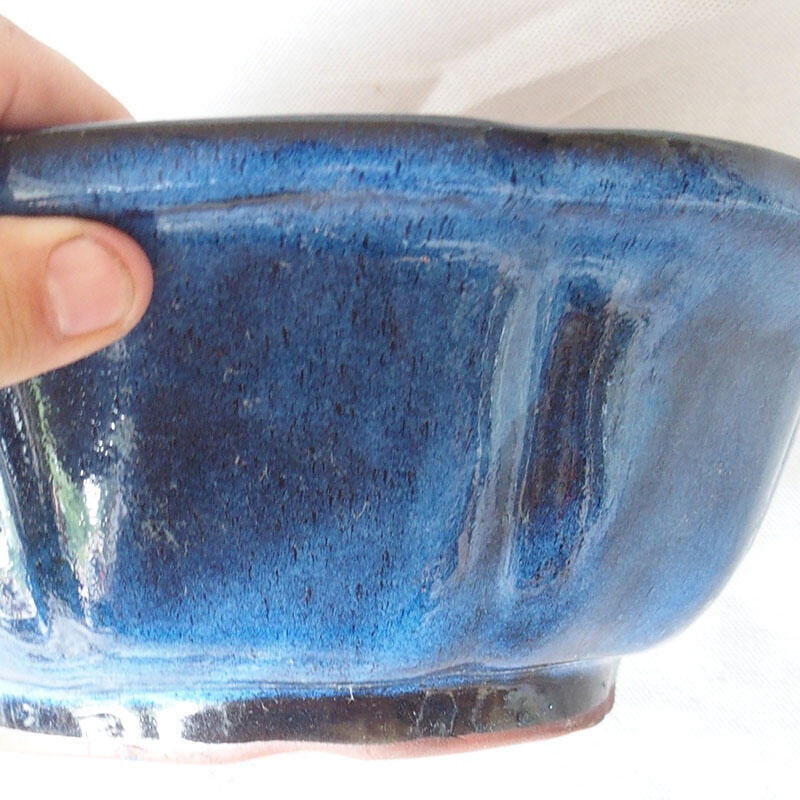 Bonsai bowl 29 x 29 x 10 cm, color blue