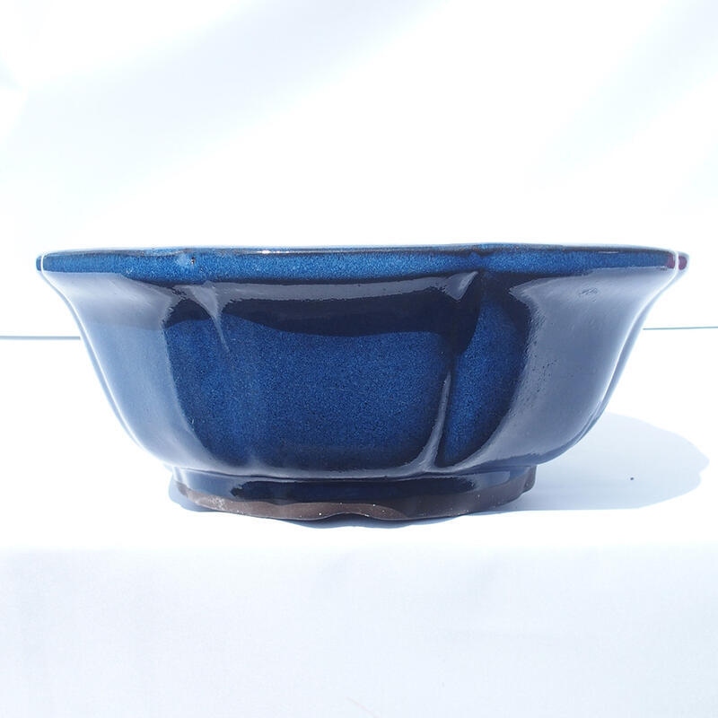 Bonsai bowl 29 x 29 x 10 cm color blue