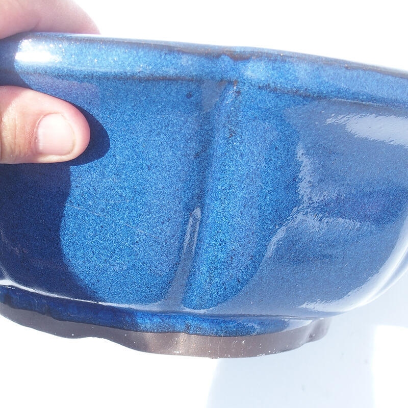 Bonsai bowl 29 x 29 x 10 cm color blue