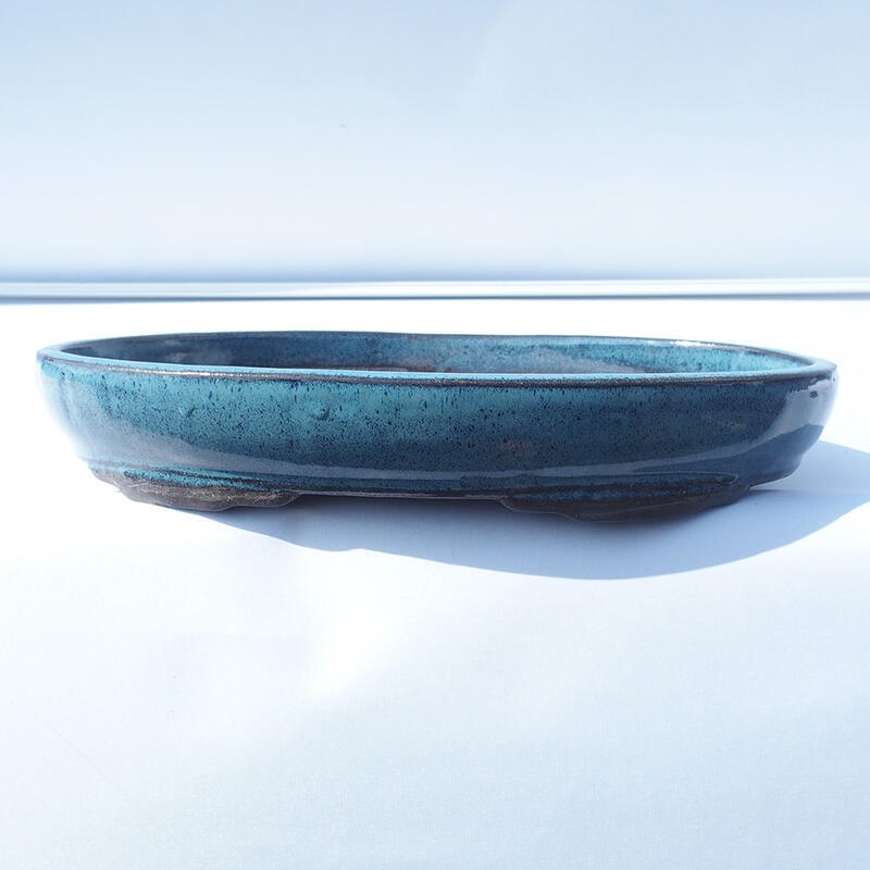 Bonsai bowl 30 x 20 x 5 cm color blue