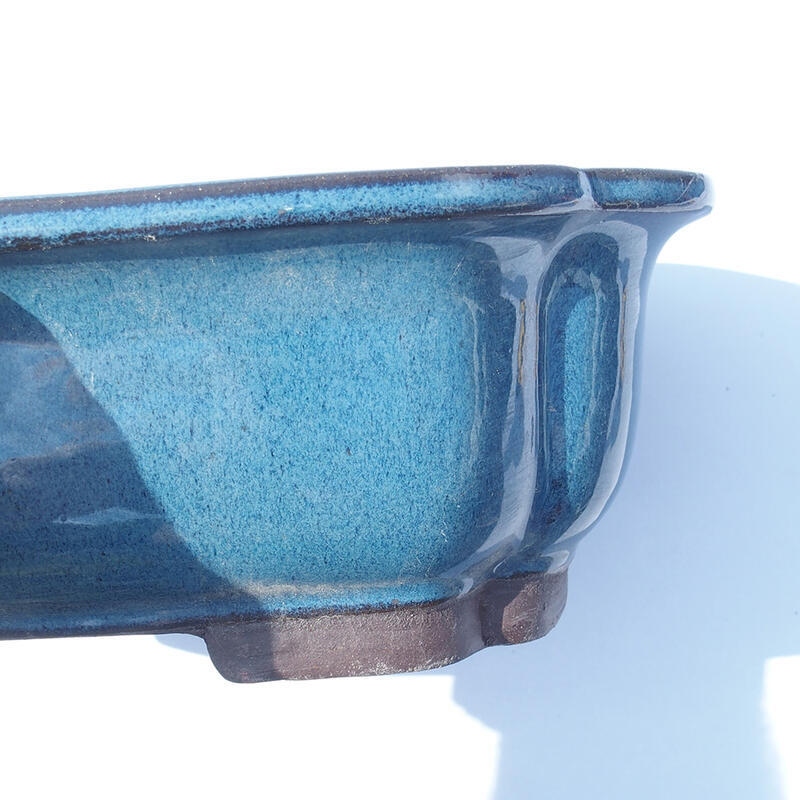 Bonsai bowl 30 x 25 x 10 cm color blue