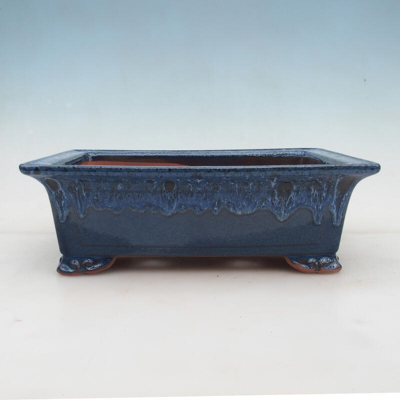 Bonsai bowl 31 x 21 x 10 cm, color blue