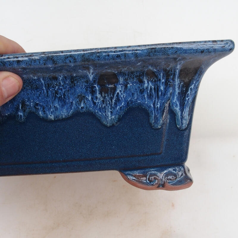 Bonsai bowl 31 x 21 x 10 cm, color blue