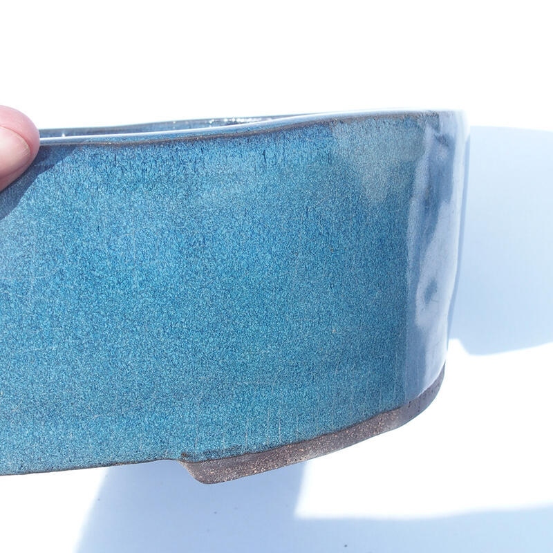 Bonsai bowl 31 x 23 x 11 cm color blue