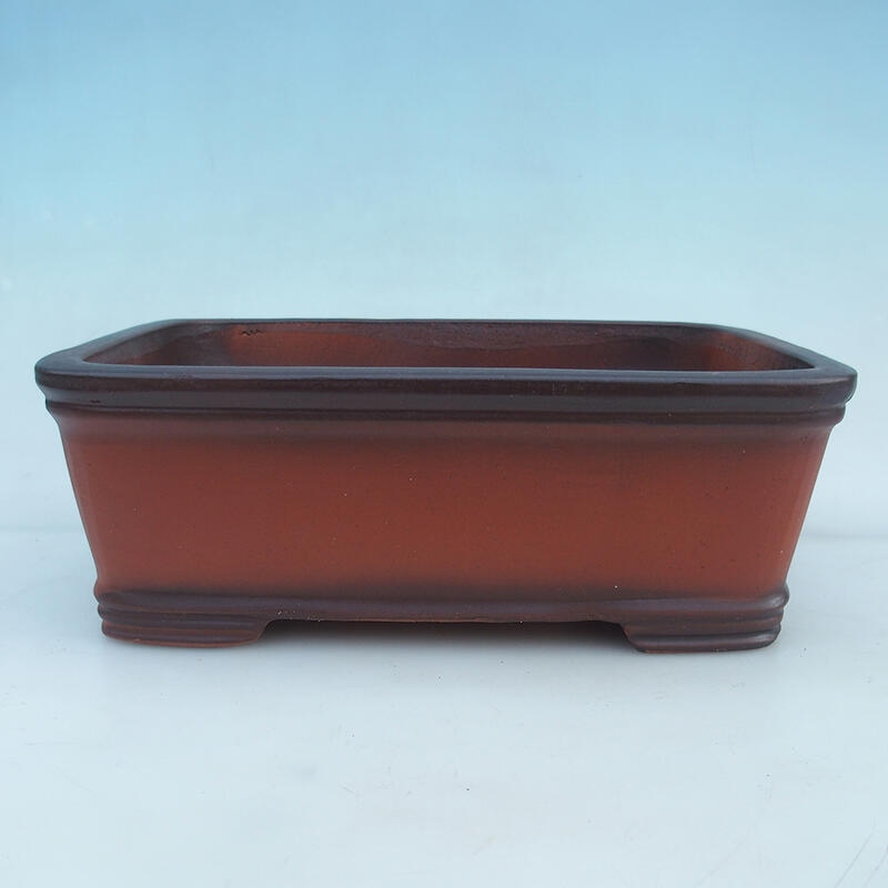 Bonsai bowl 33 x 23.5 x 12 cm, brick color