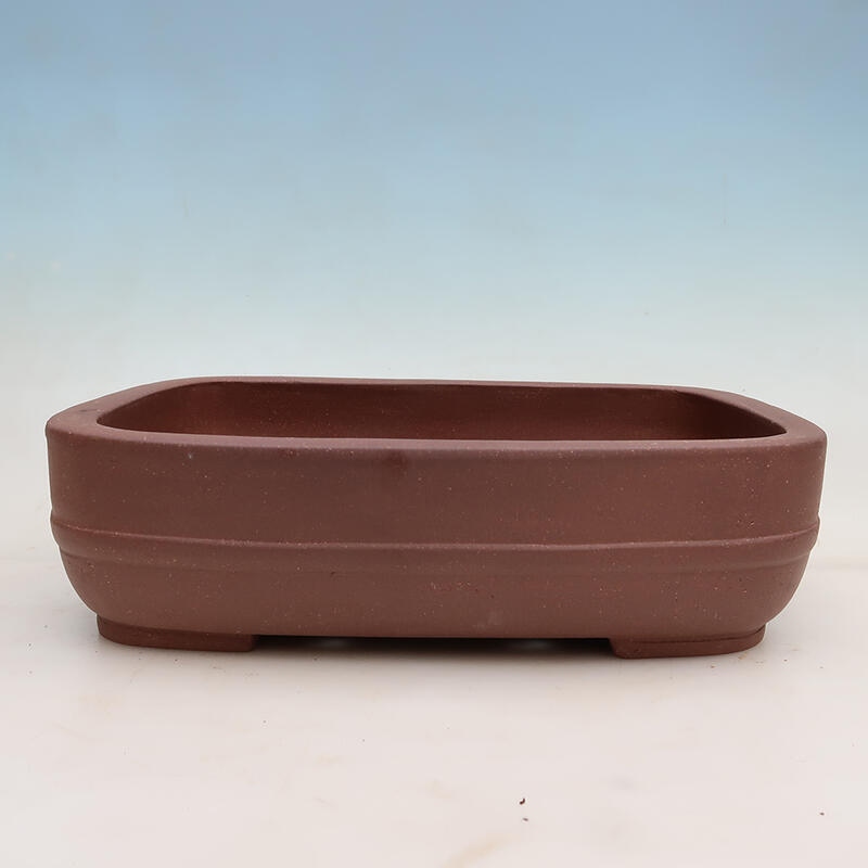 Bonsai bowl 34.5 x 27 x 9 cm, color brown