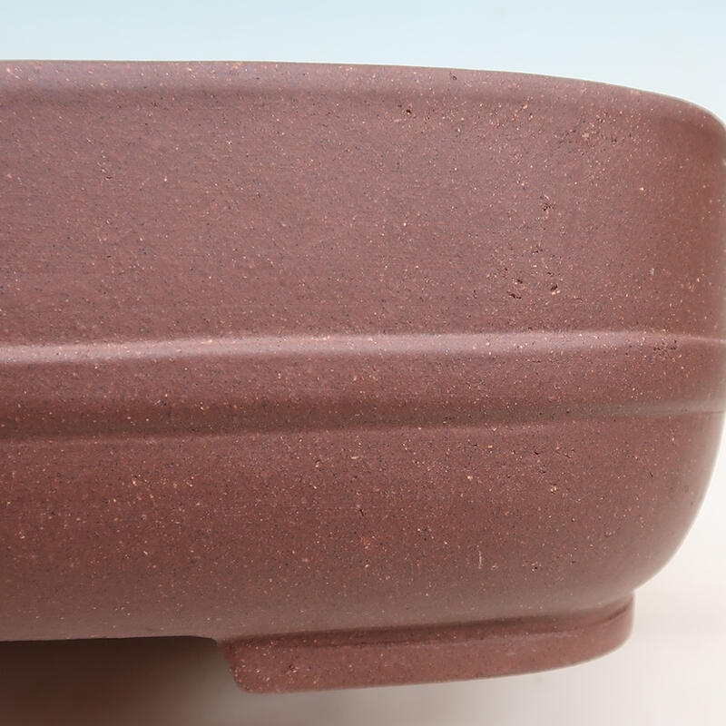 Bonsai bowl 34.5 x 27 x 9 cm, color brown