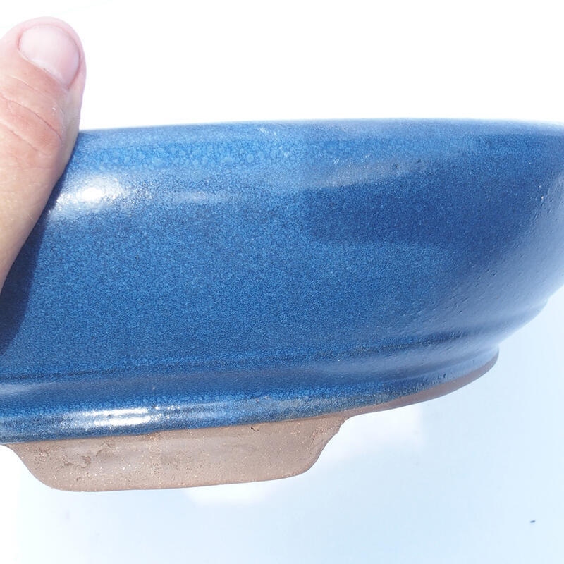 Bonsai bowl 35 x 35 x 10 cm color blue