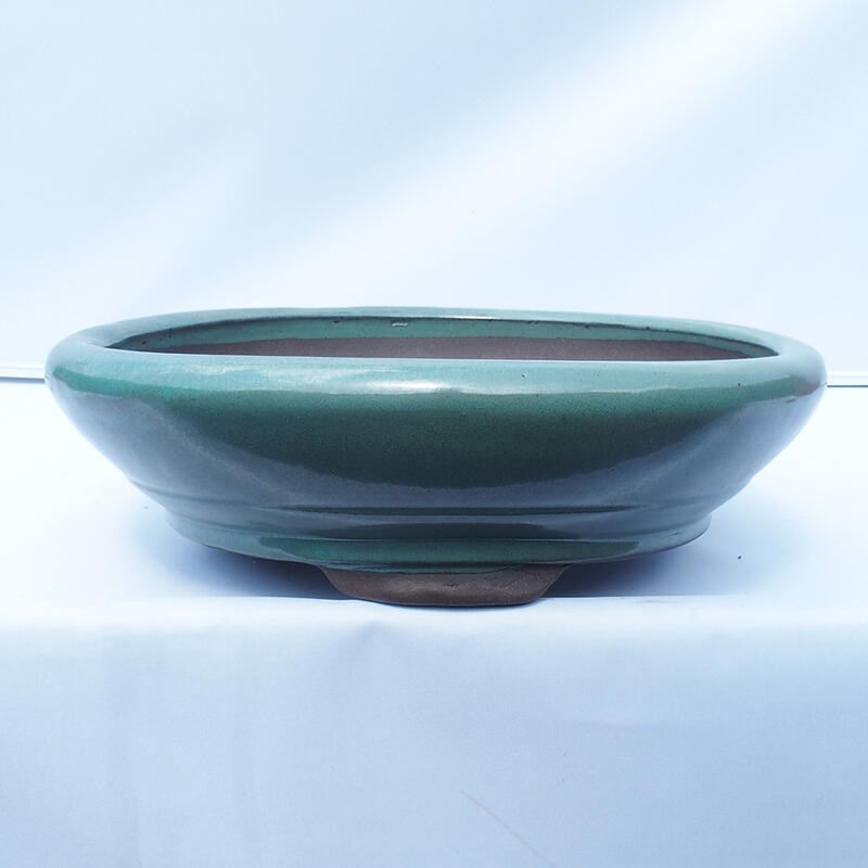 Bonsai bowl 35 x 35 x 10 cm color green