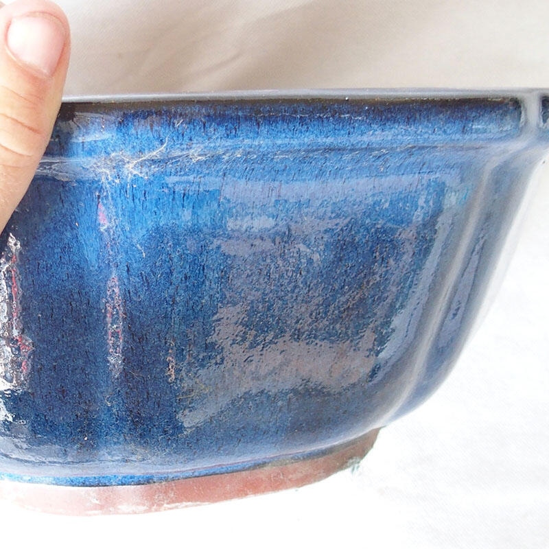 Bonsai bowl 36 x 36 x 13 cm, color blue