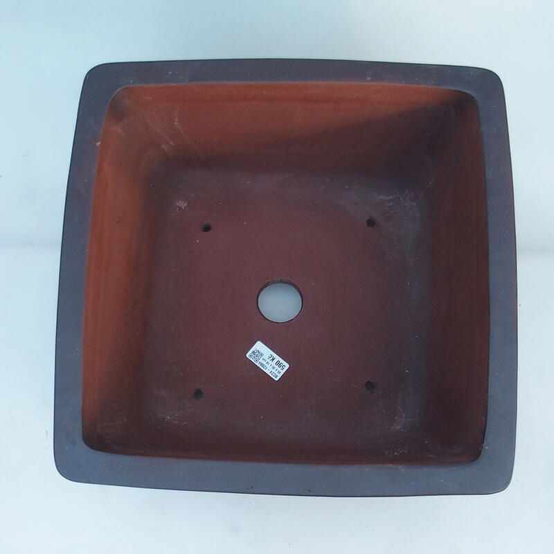 Bonsai bowl 36 x 36 x 18.5 cm, brick color