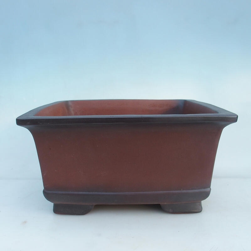 Bonsai bowl 36 x 36 x 18.5 cm, brick color